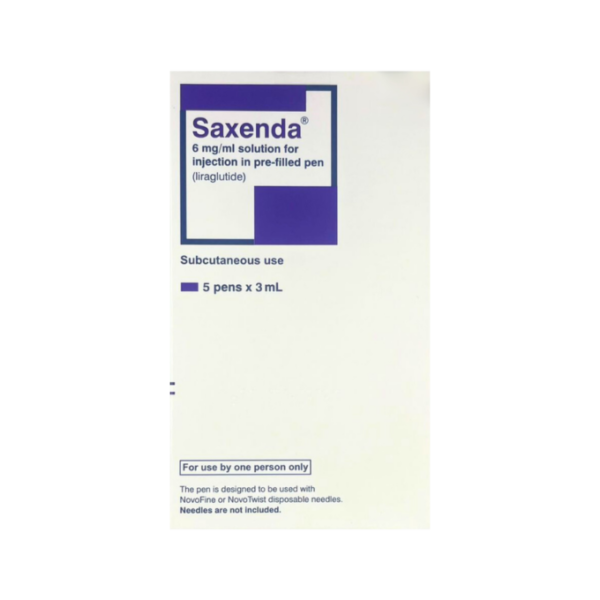 Saxenda 6mg/1ml Pre-Filled Pen 3ml ( Pack of 5)